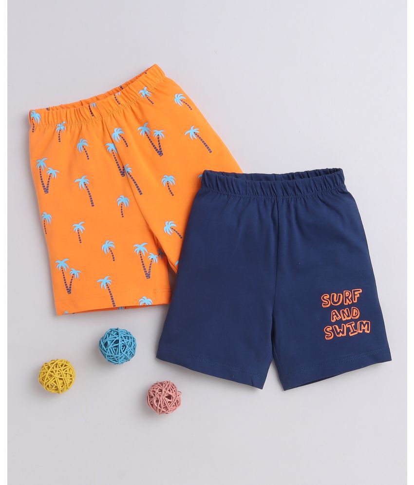     			BUMZEE - Navy Blue Cotton Boys Shorts ( Pack of 2 )