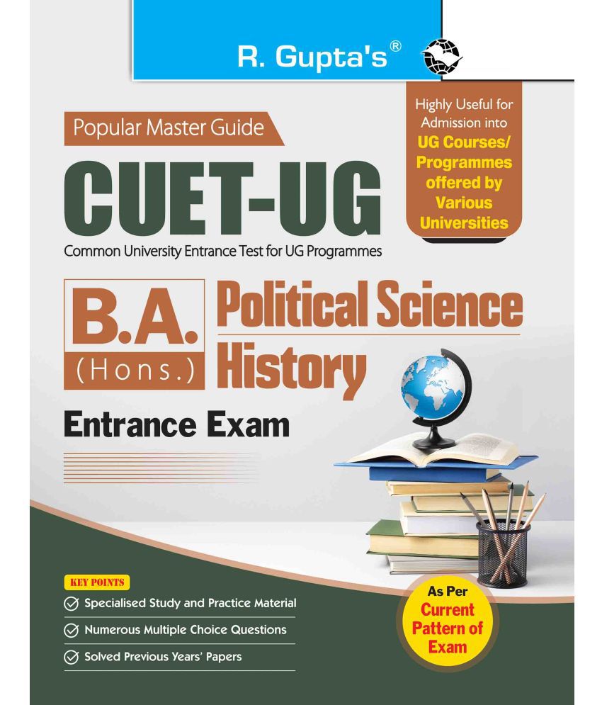     			CUET-UG : B.A. (Hons.) Political Science/History Entrance Exam Guide