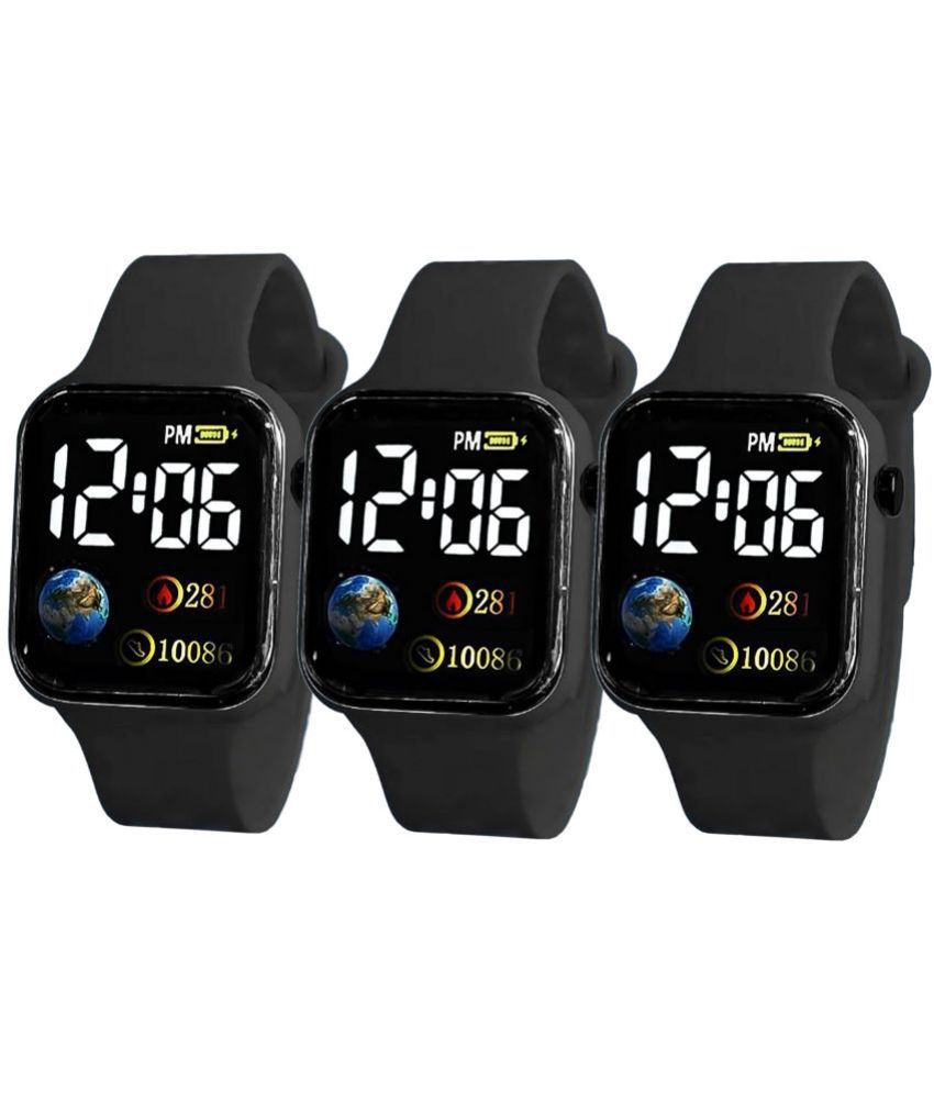     			DECLASSE LED Watch Watches Combo For Men and Boys ( Pack of 3 )