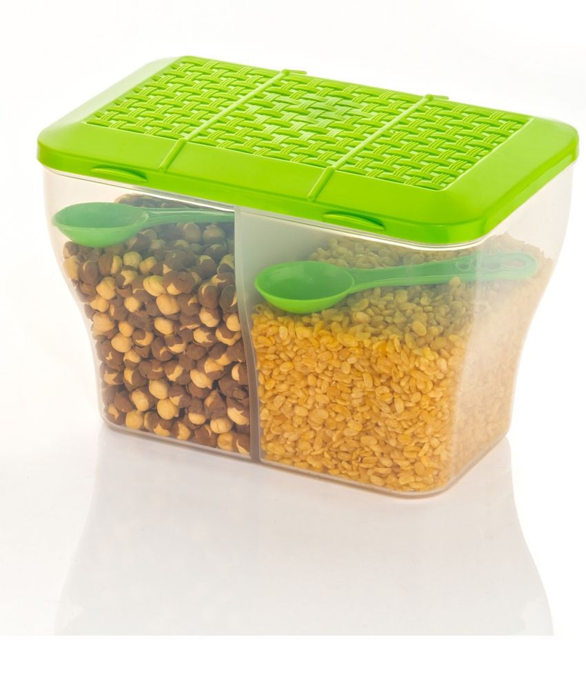     			FIT4CHEF Grocery, Dal, Pasta PET Green Food Container ( Set of 1 )