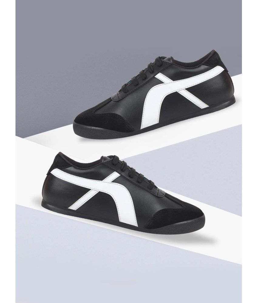     			Fausto Black Men's Lifestyle Shoes