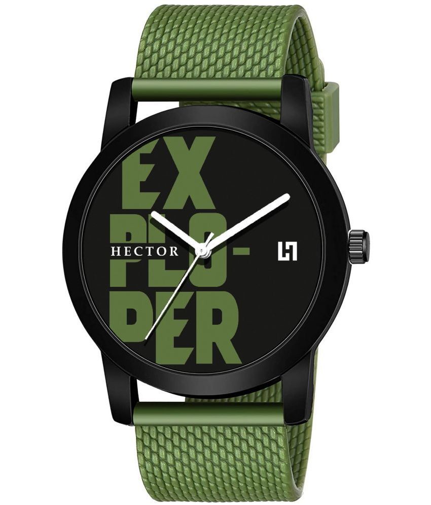     			Hector Green Plastic Analog Men's Watch