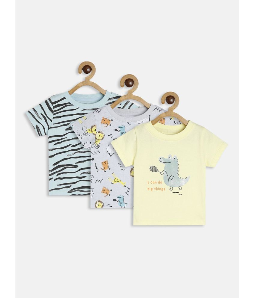     			MINI KLUB Pack of 3 Baby Boys Cotton T-Shirt ( Multi )