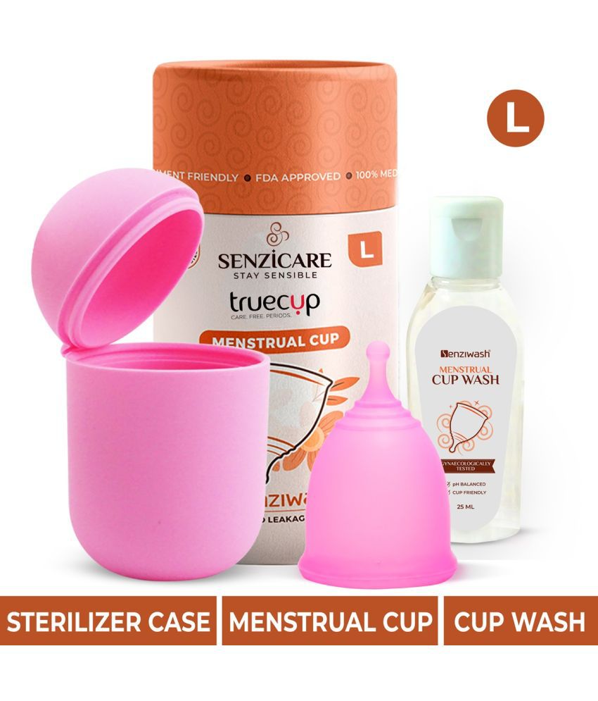     			Senziwash Silicone Reusable Menstrual Cup Large ( Pack of 1 )