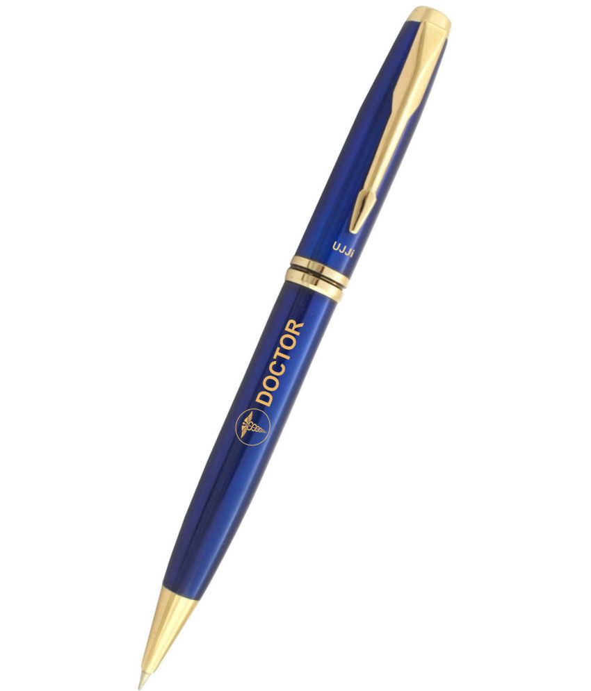     			UJJi Doctor Logo Blue Color Pen Brass Metal (Blue Ink) Ball Pen