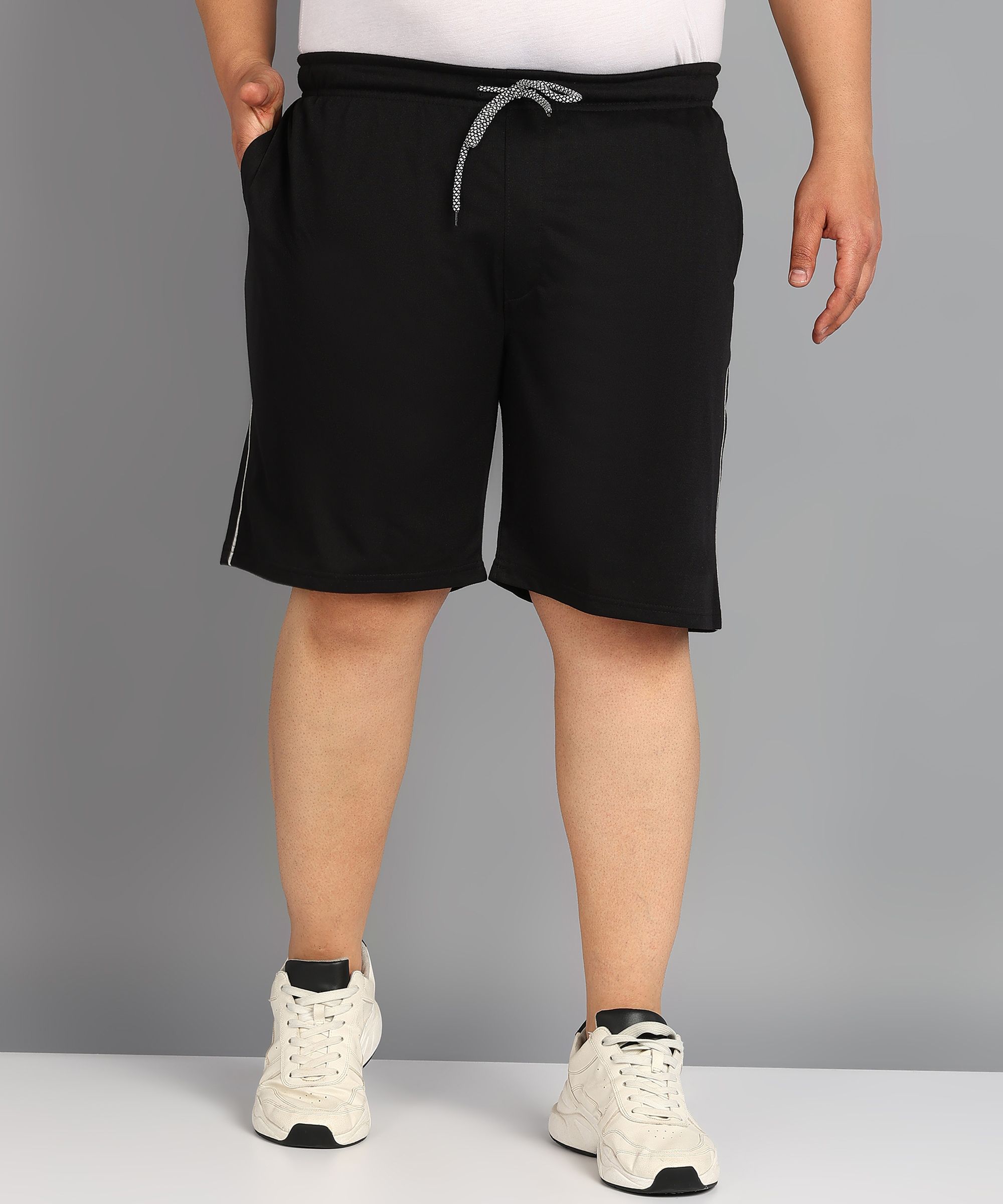     			XFOX Black Blended Men's Shorts ( Pack of 1 )