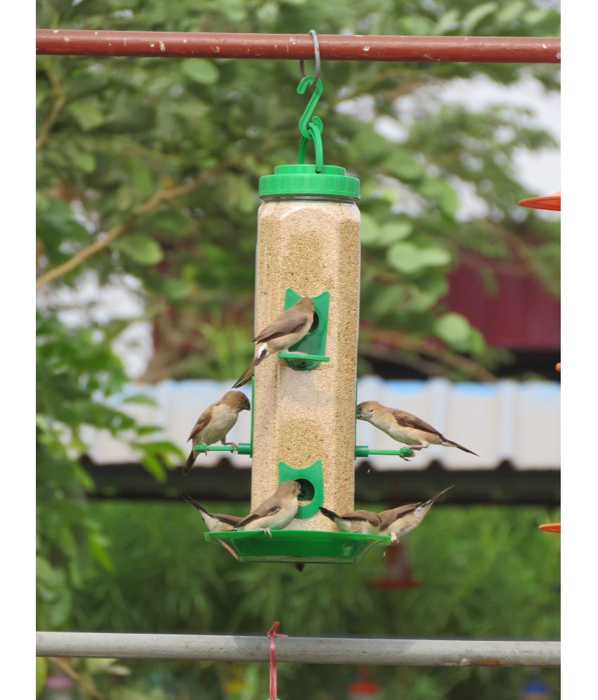     			Amijivdaya Bird Feeder Green W