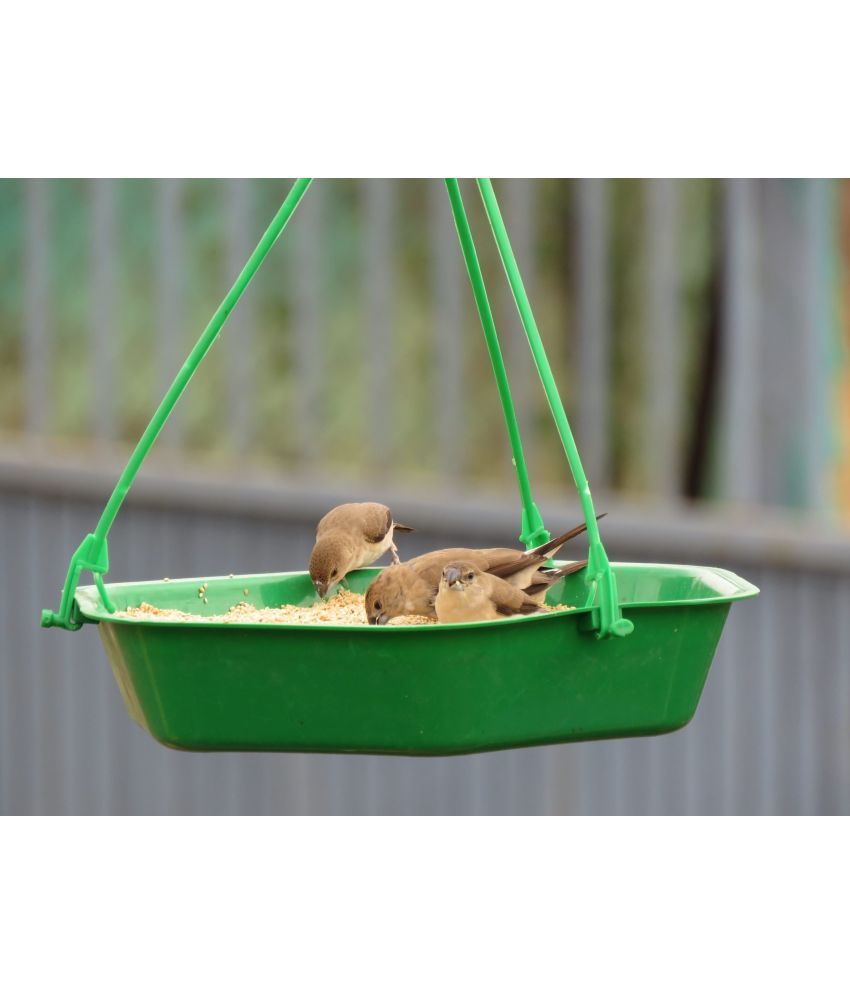     			Amijivdaya Bird Feeder Green W