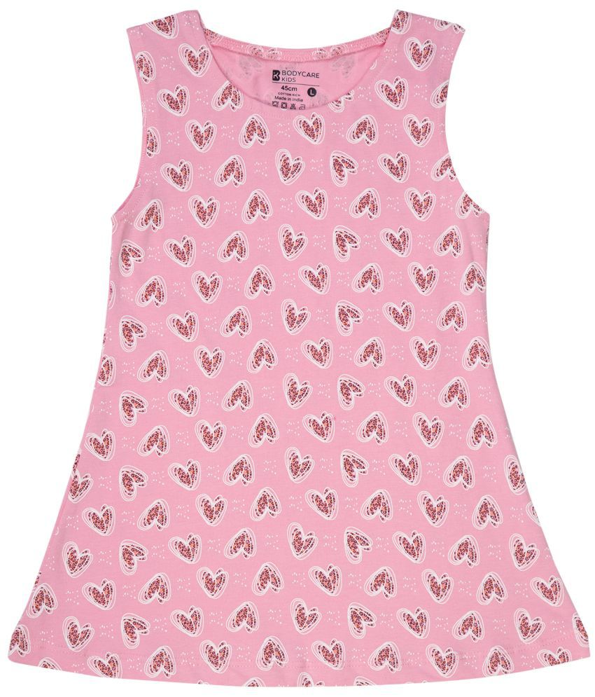     			Bodycare Pink Cotton Baby Girl Frock ( Pack of 1 )