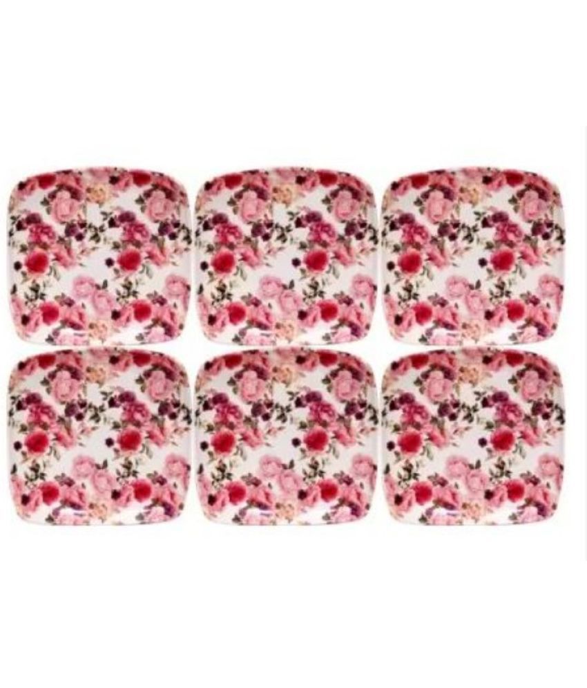     			Carnival 6 Pcs Melamine Multi Color Half Plate