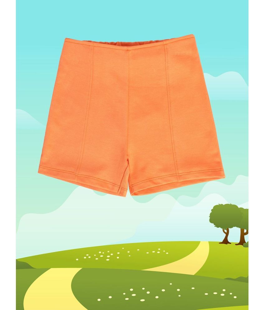     			MINI KLUB - Orange Cotton Girls Shorts ( Pack of 1 )