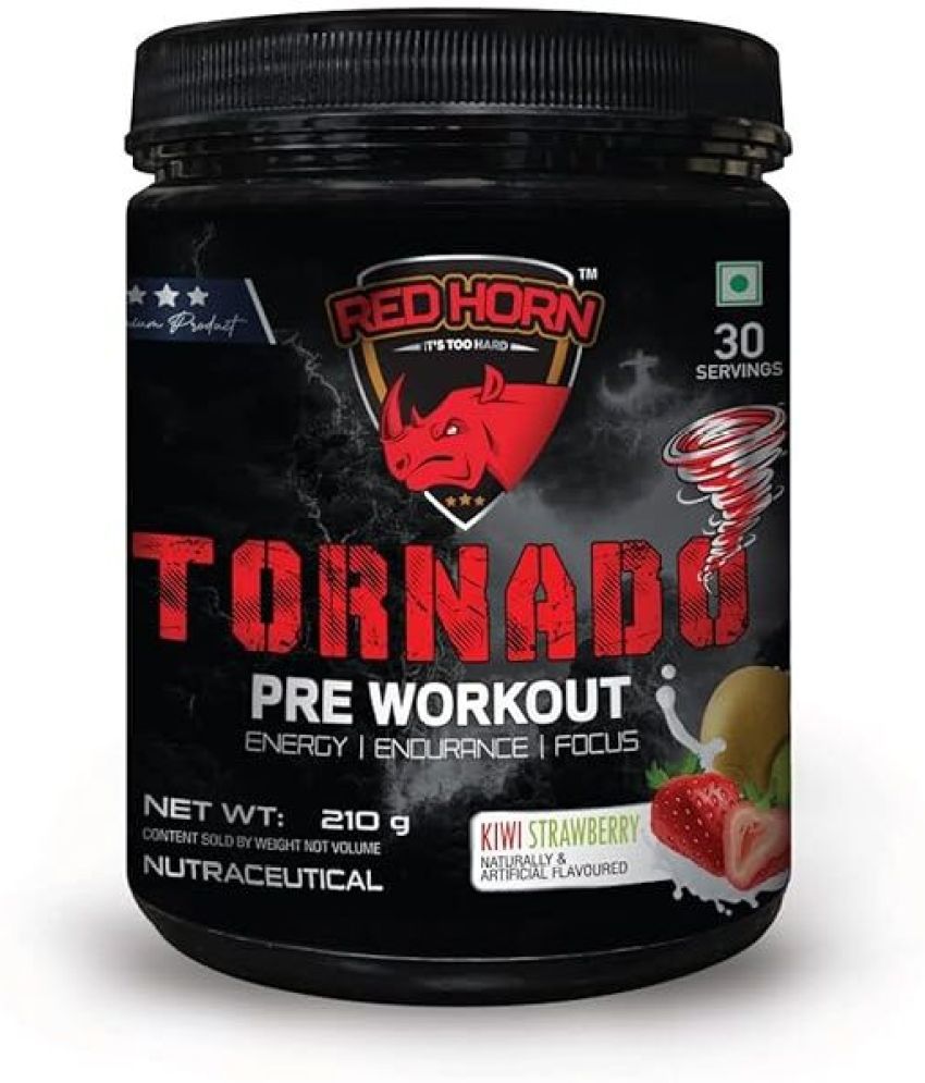     			RED HORN Tornado Pre Workout Supplement Powder 210 gm