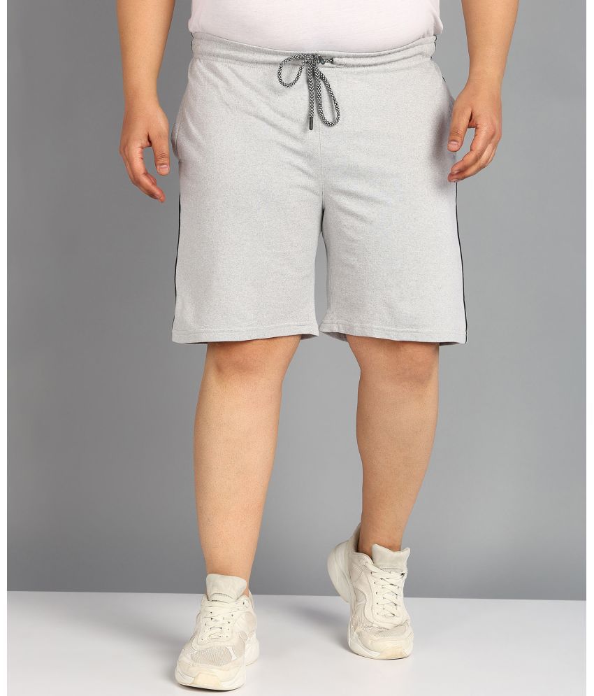     			XFOX Grey Melange Blended Men's Shorts ( Pack of 1 )