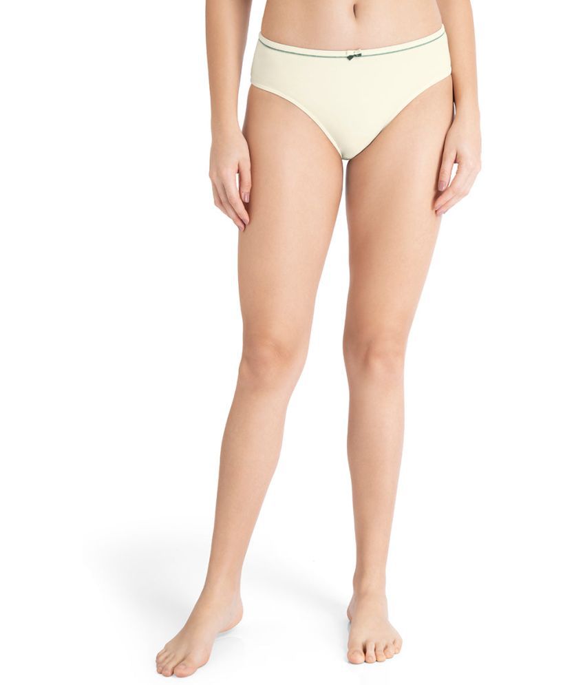     			Amante White Nylon Solid Women's Bikini ( Pack of 1 )