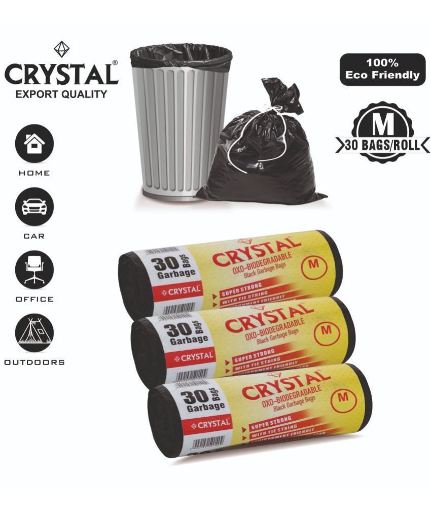     			Crystal Black Oxo-Biodegradable Garbage Bag