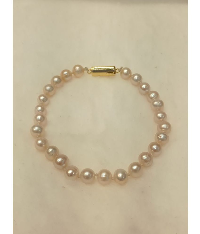     			Mannatraj Pearls & Jewellers Pink Charm Bracelet ( Pack of 1 )