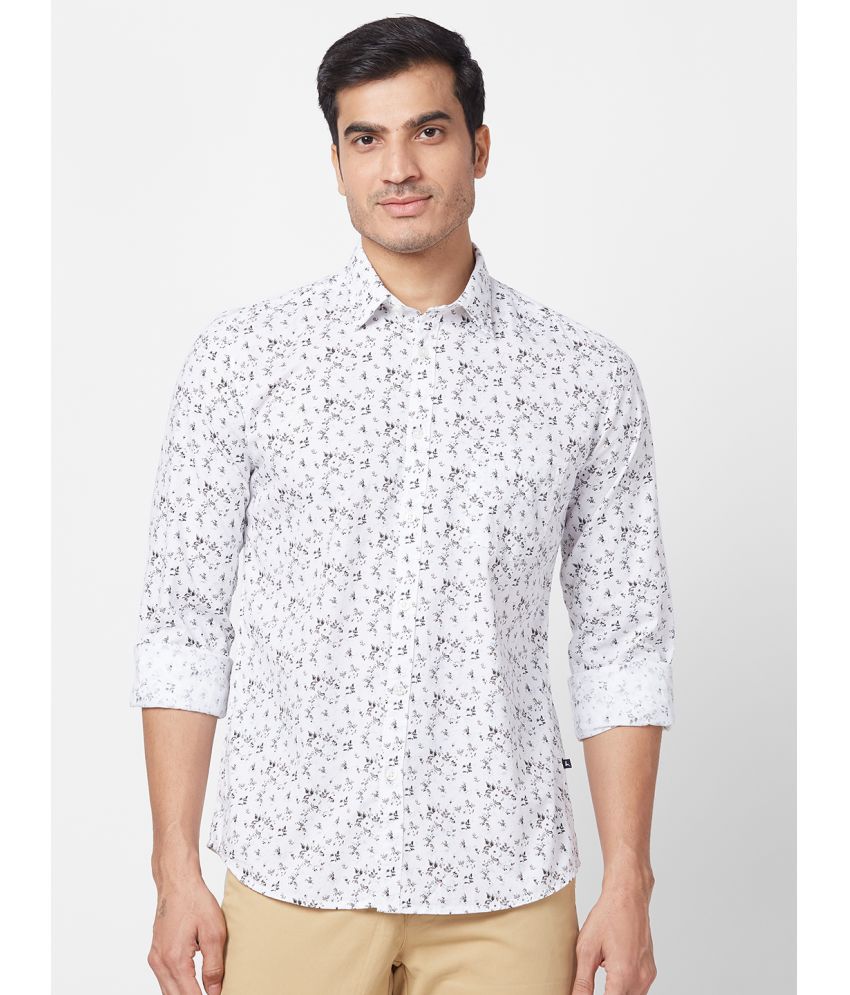     			Parx 100% Cotton Slim Fit Printed Full Sleeves Men's Casual Shirt - White ( Pack of 1 )