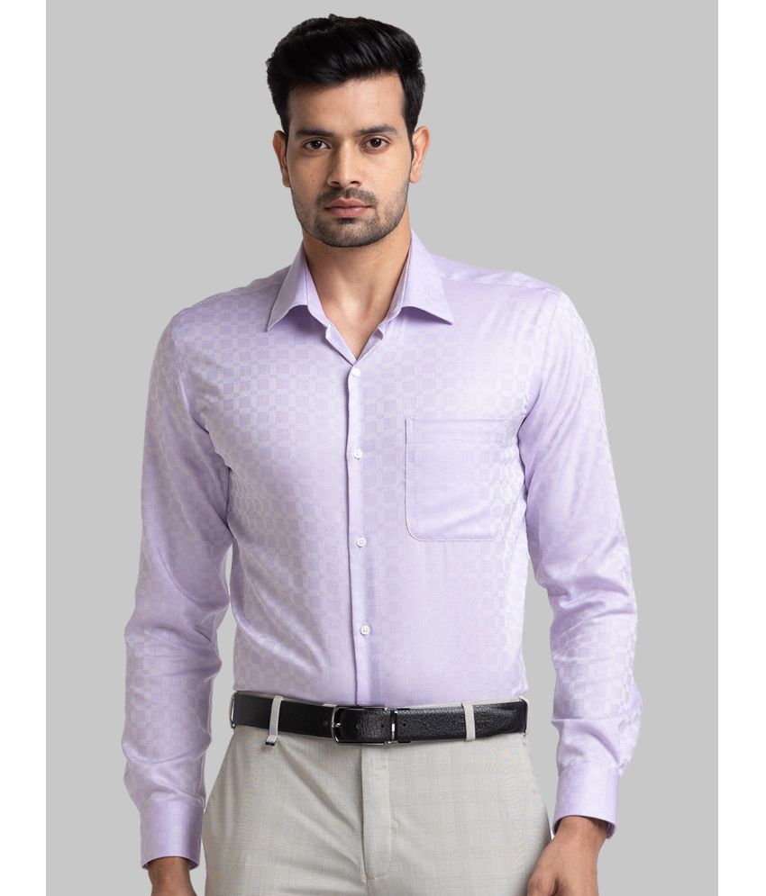     			Raymond Cotton Regular Fit Full Sleeves Men's Formal Shirt - Purple ( Pack of 1 )