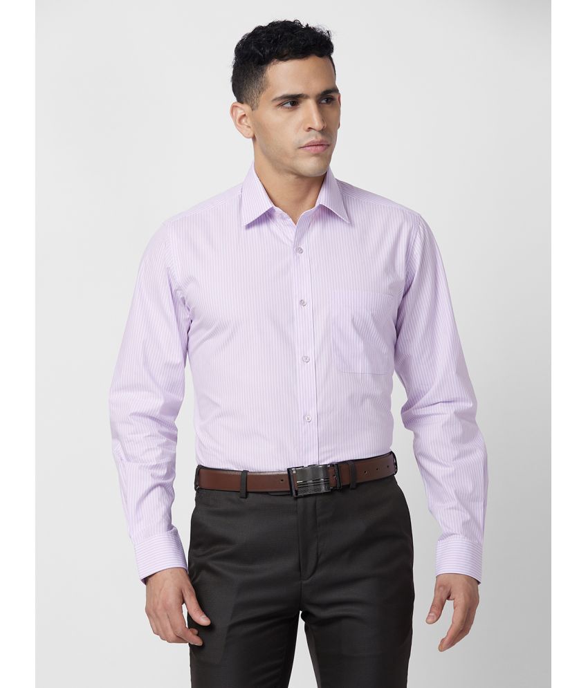     			Raymond Cotton Regular Fit Full Sleeves Men's Formal Shirt - Purple ( Pack of 1 )