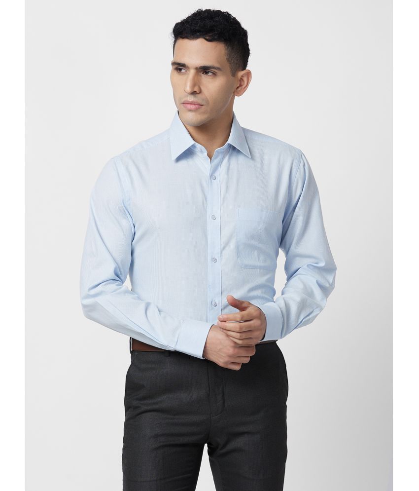     			Raymond Cotton Slim Fit Full Sleeves Men's Formal Shirt - Blue ( Pack of 1 )