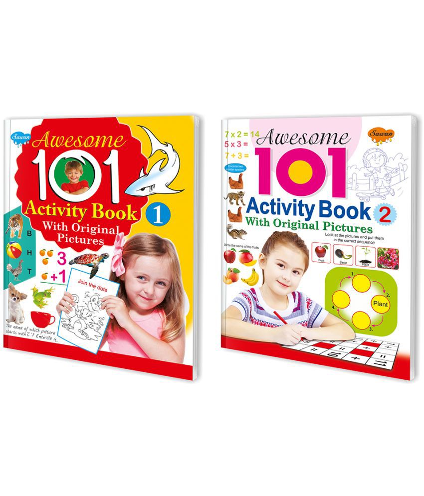     			Sawan Present Set Of 2 Activity Books | Awesome 101 Activity Book-1 And 2 (Perfect Binding, Manoj Publications Editorial Board)