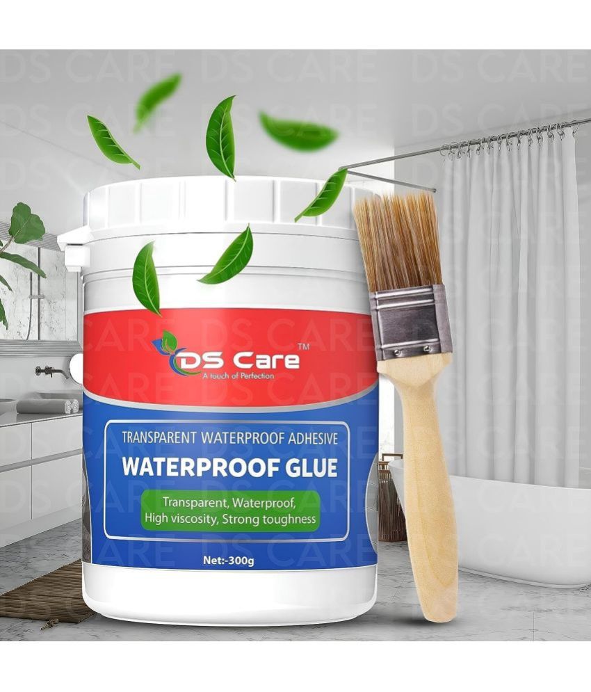     			Prisha A God Gift Waterproof Crack Seal Glue 300g with brush Leaking Sealant Window Crack Transparent Sealant Roof Sealant Waterproof Gel Adhesive seal cracks agent For Surface (Waterproof Adhesive)