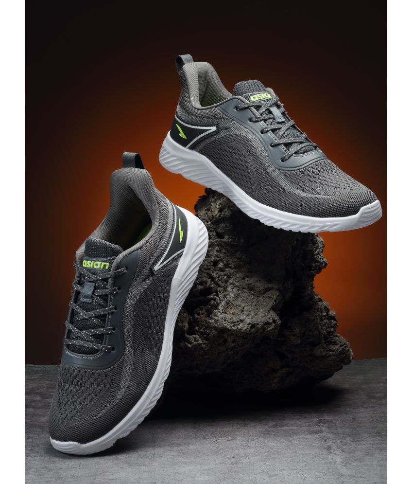     			ASIAN DELTA-20 Dark Grey Men's Sports Running Shoes