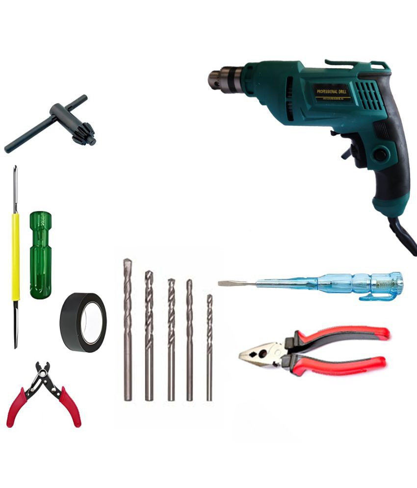     			Atrocitus - Kit of 8-450 550W 5 mm Corded Drill Machine with Bits