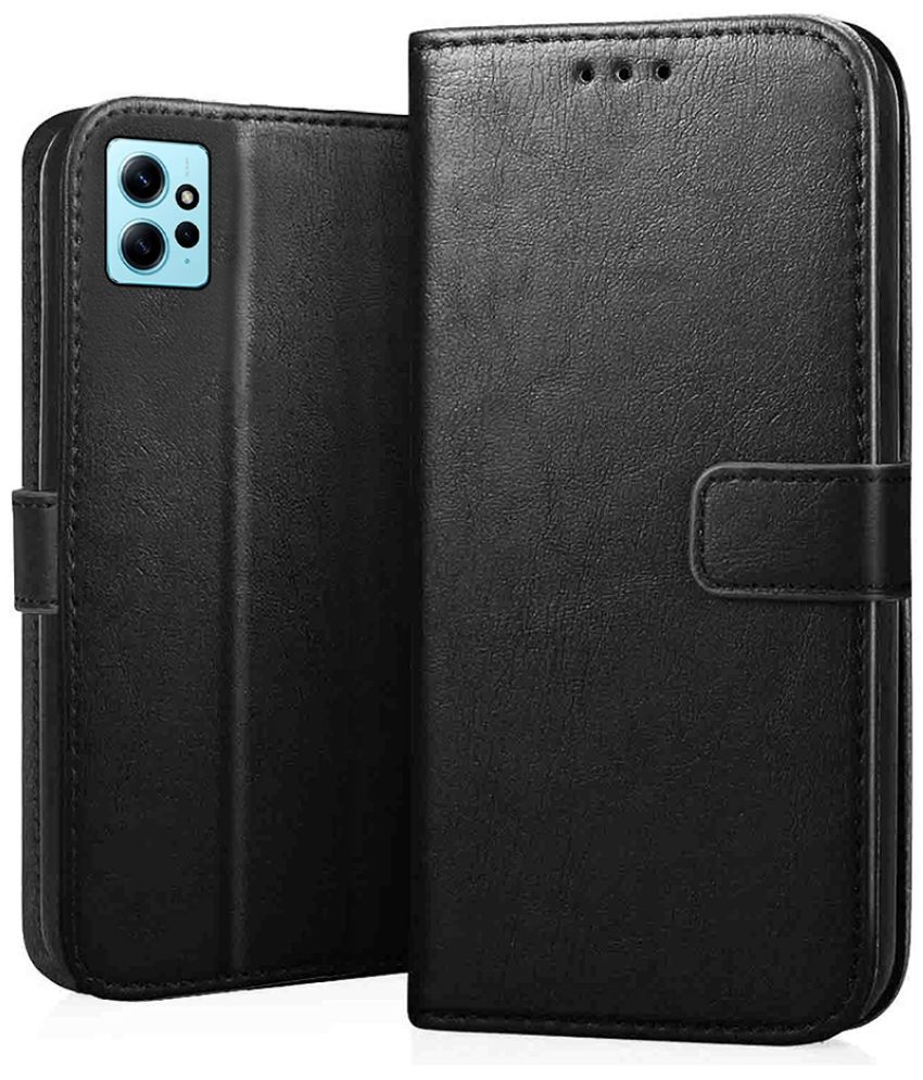     			ClickAway Black Flip Cover Leather Compatible For Redmi Note 12 4G ( Pack of 1 )