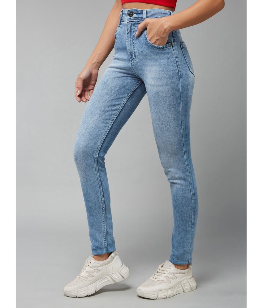     			Dolce Crudo - Light Blue Denim Slim Fit Women's Jeans ( Pack of 1 )