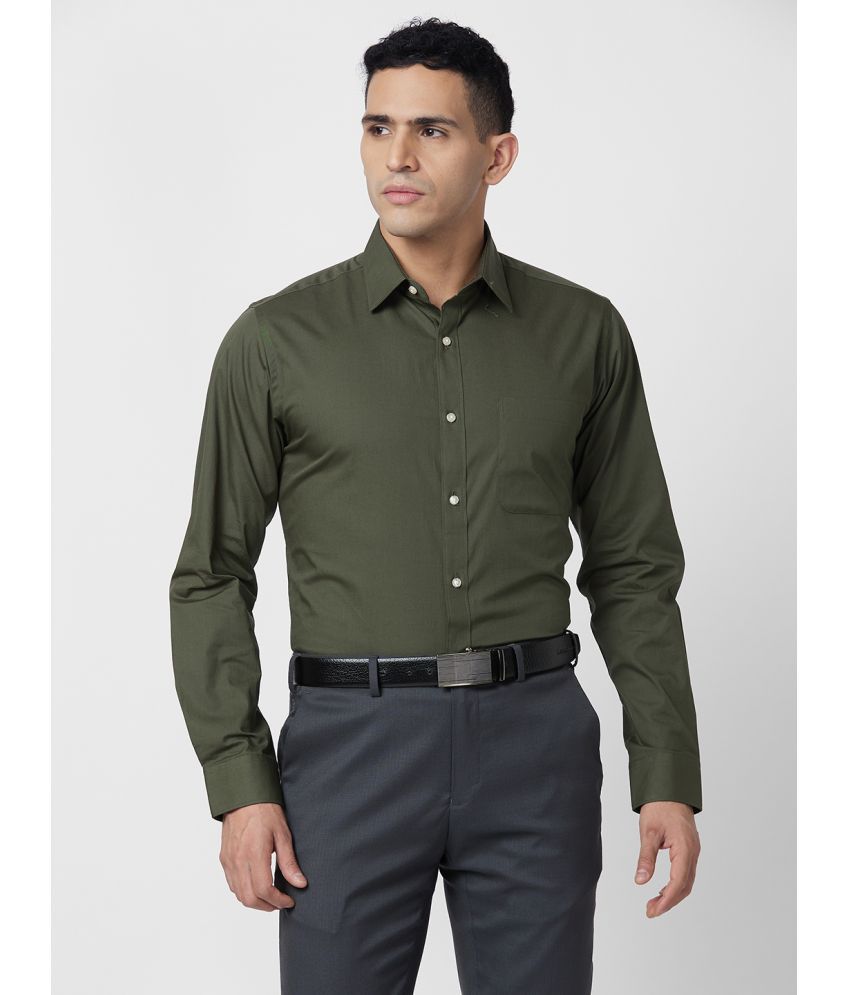     			Raymond Cotton Slim Fit Full Sleeves Men's Formal Shirt - Green ( Pack of 1 )