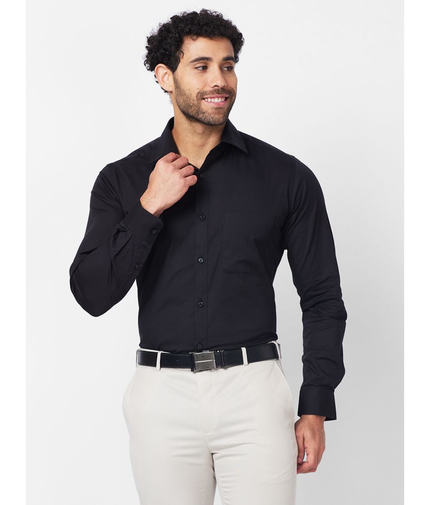     			Raymond Cotton Slim Fit Full Sleeves Men's Formal Shirt - Black ( Pack of 1 )