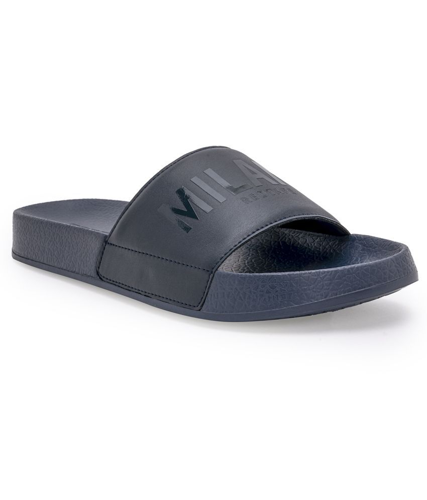     			Red Tape Navy Blue Men's Slide Flip Flop