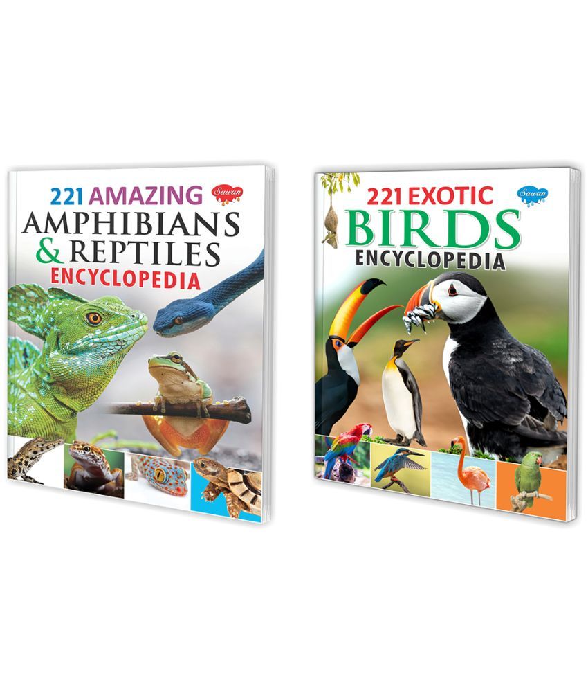     			Sawan Present Set Of 2 Encylopedia | 221 Exotic Birds Encylopedia And 221 Amphibian And Reptiles Encyclopedia (Perfect Binding, Manoj Publications Editorial Board)