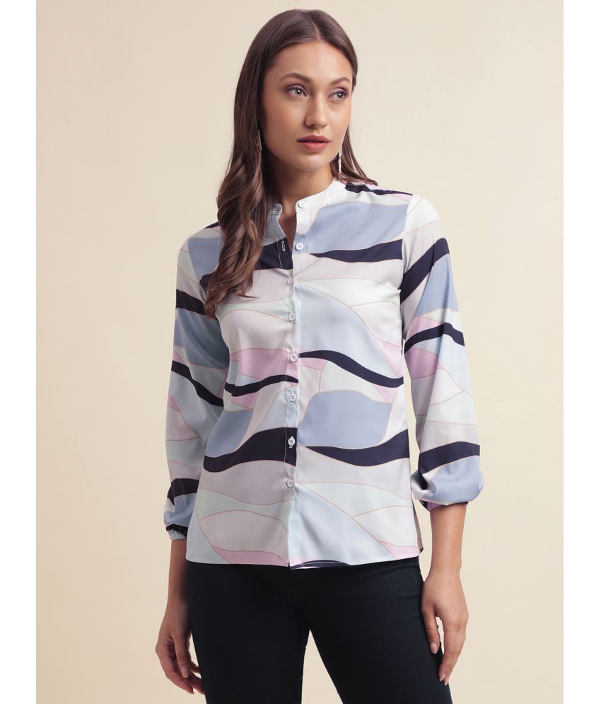     			Selvia Multi Color Crepe Women's Shirt Style Top ( Pack of 1 )