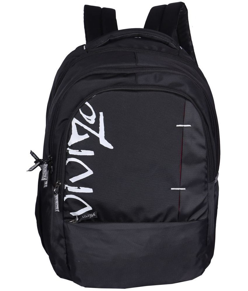     			Viviza Black Polyester Backpack ( 25 Ltrs )