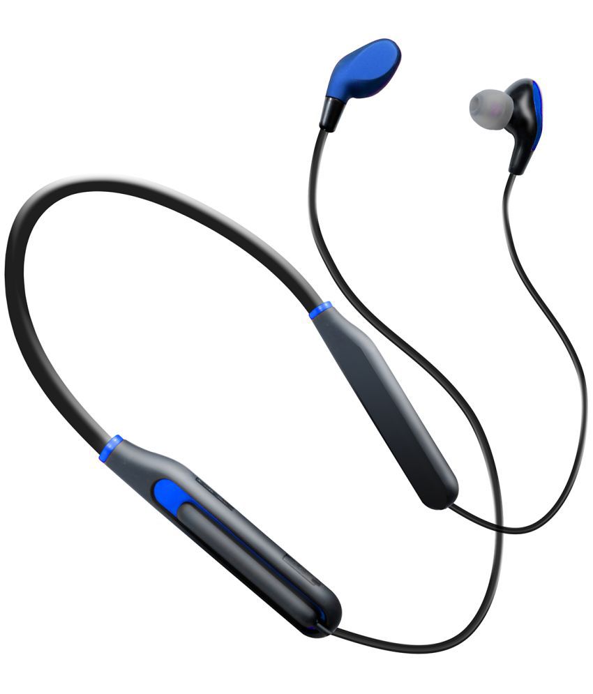     			hitage NBT-7586+ 40 HOURS In-the-ear Bluetooth Headset with Upto 30h Talktime Foldable Collapsible - Blue