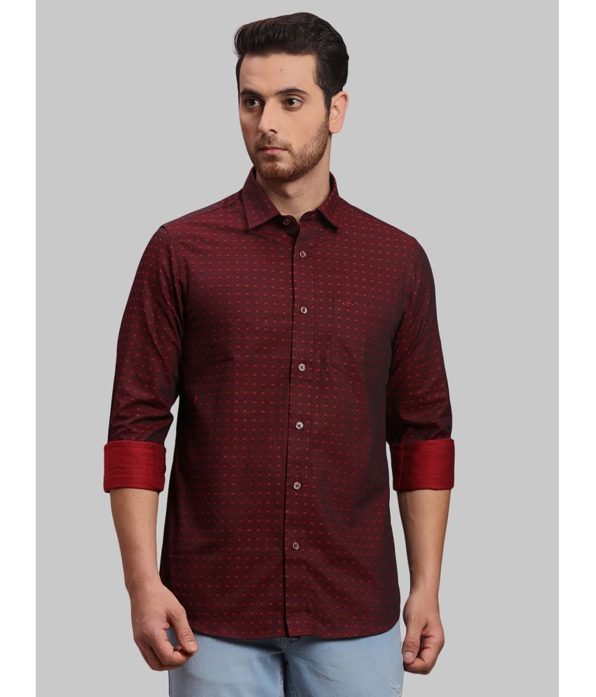     			Colorplus 100% Cotton Regular Fit Solids Full Sleeves Men's Casual Shirt - Red ( Pack of 1 )