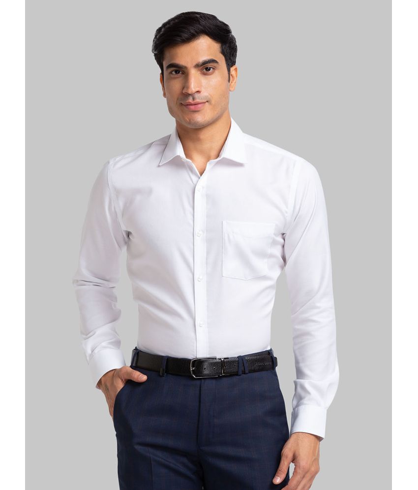     			Park Avenue 100% Cotton Slim Fit Self Design Full Sleeves Men's Casual Shirt - White ( Pack of 1 )