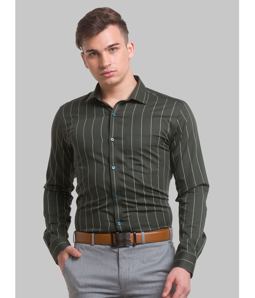     			Park Avenue Cotton Slim Fit Full Sleeves Men's Formal Shirt - Green ( Pack of 1 )