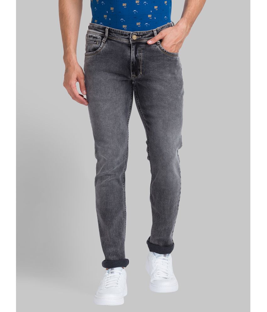     			Parx Skinny Fit Distressed Men's Jeans - Black ( Pack of 1 )