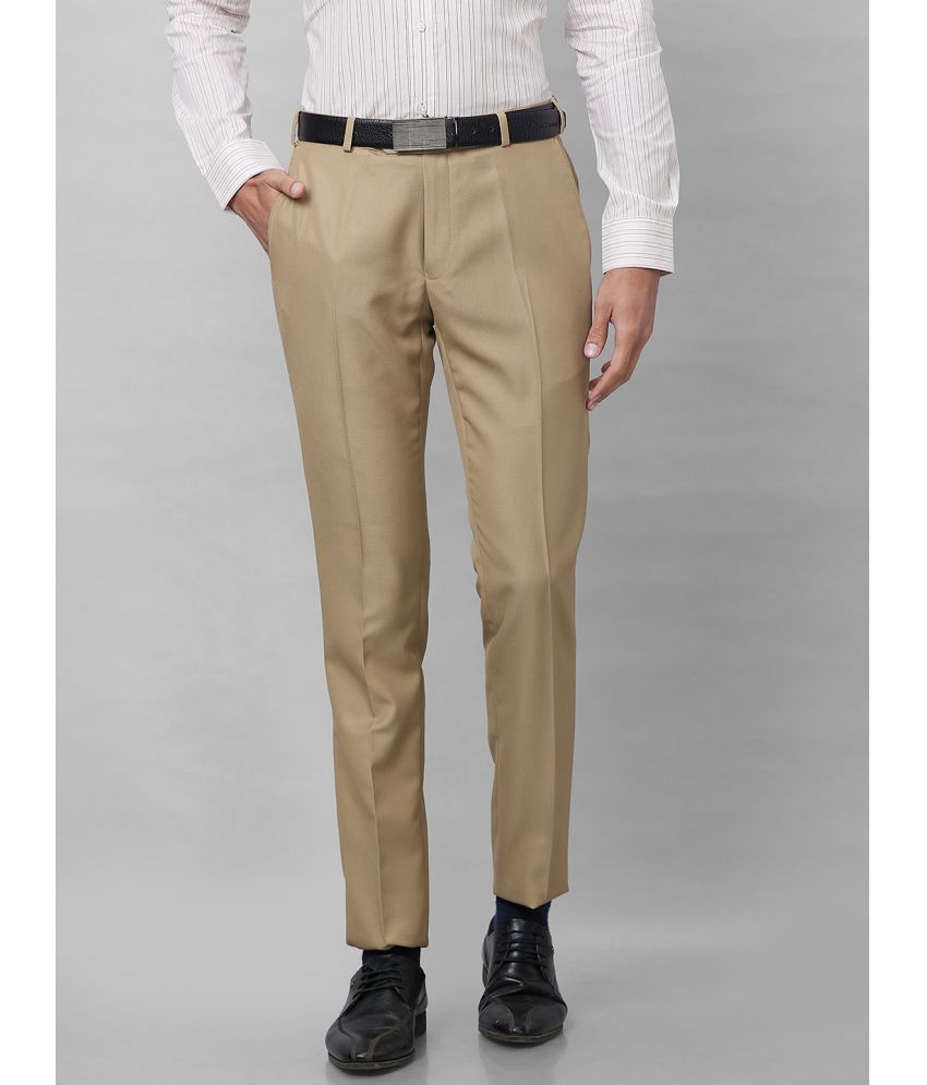     			Raymond Slim Pleated Men's Formal Trouser - Brown ( Pack of 1 )