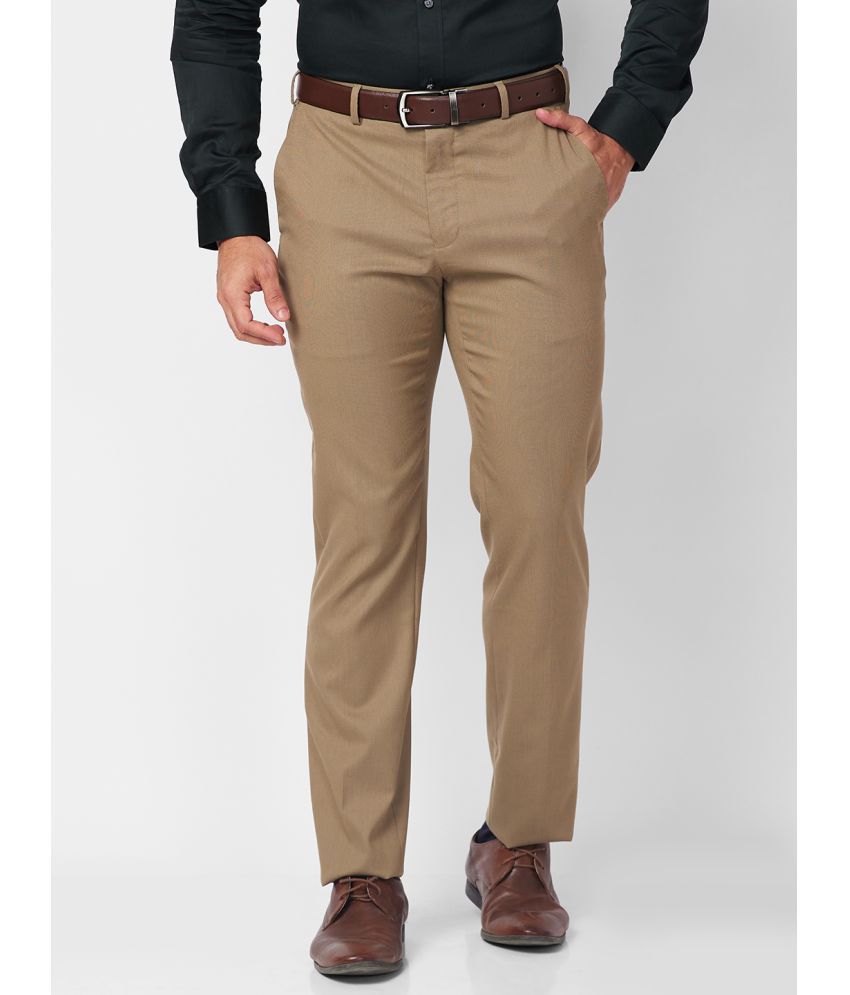    			Raymond Slim Pleated Men's Formal Trouser - Brown ( Pack of 1 )