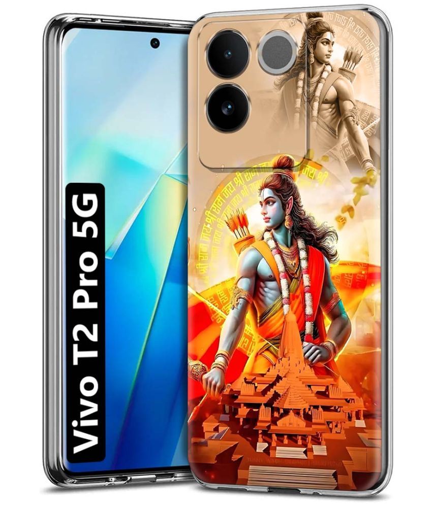     			NBOX Multicolor Printed Back Cover Silicon Compatible For Vivo T2 Pro 5G ( Pack of 1 )