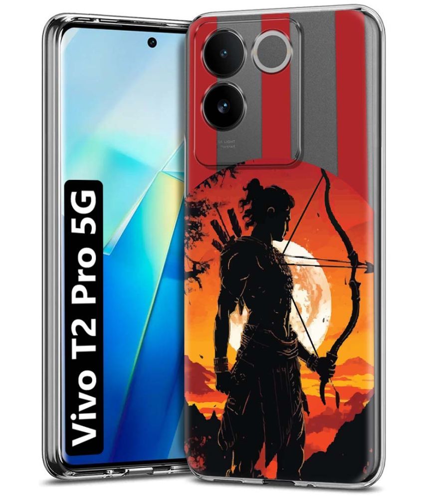     			NBOX Multicolor Printed Back Cover Silicon Compatible For Vivo T2 Pro 5G ( Pack of 1 )