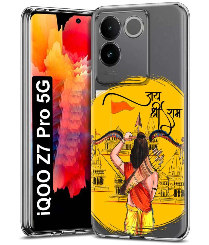     			NBOX Multicolor Printed Back Cover Silicon Compatible For iQOO Z7 Pro 5G ( Pack of 1 )