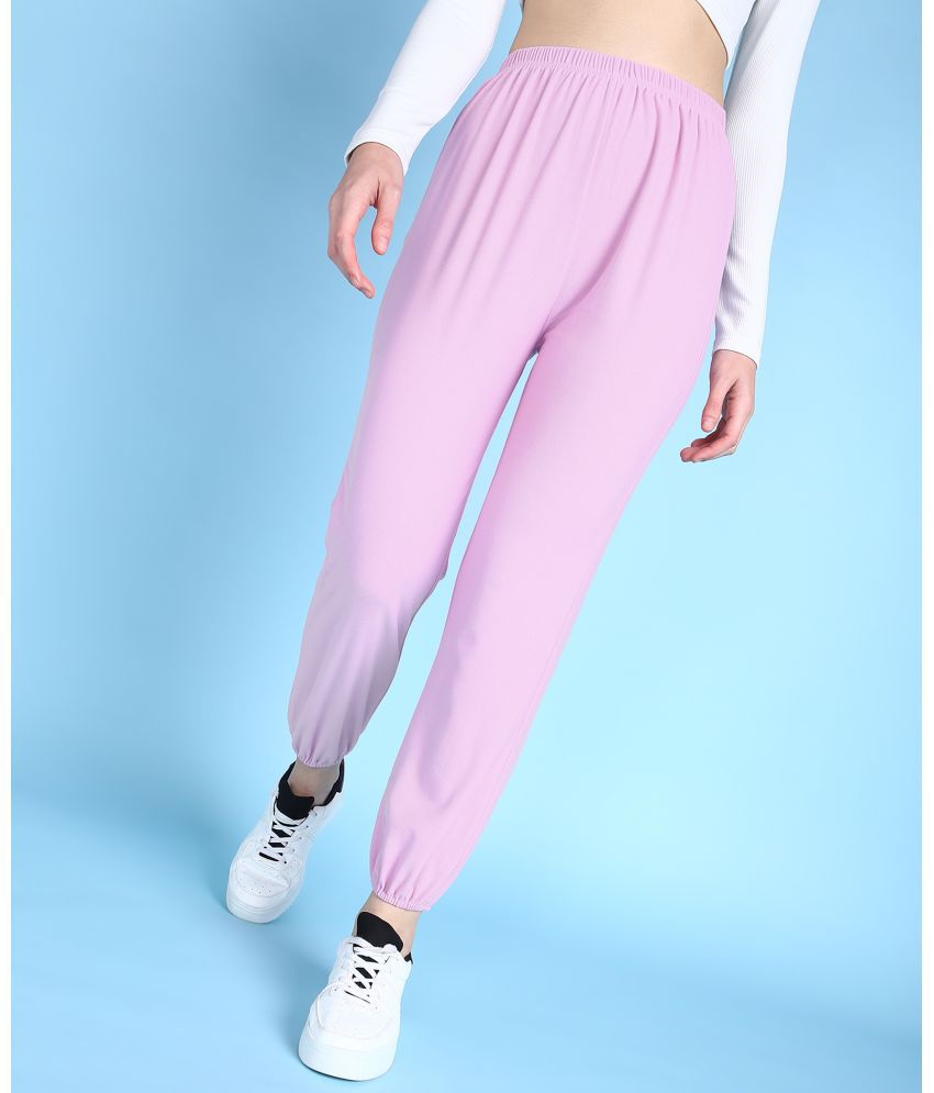     			POPWINGS Pink Polyester Loose Women's Joggers ( Pack of 1 )