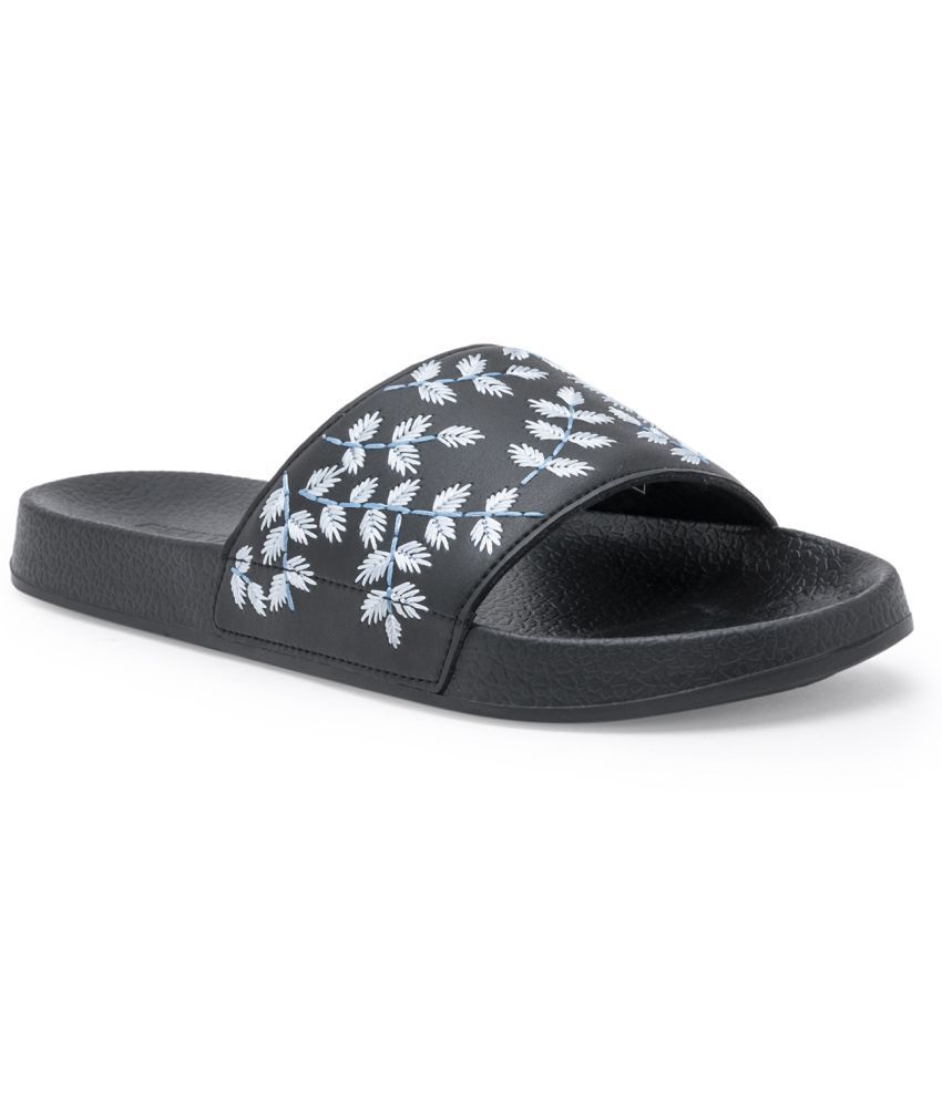     			Red Tape Black Women's Slide Flip Flop