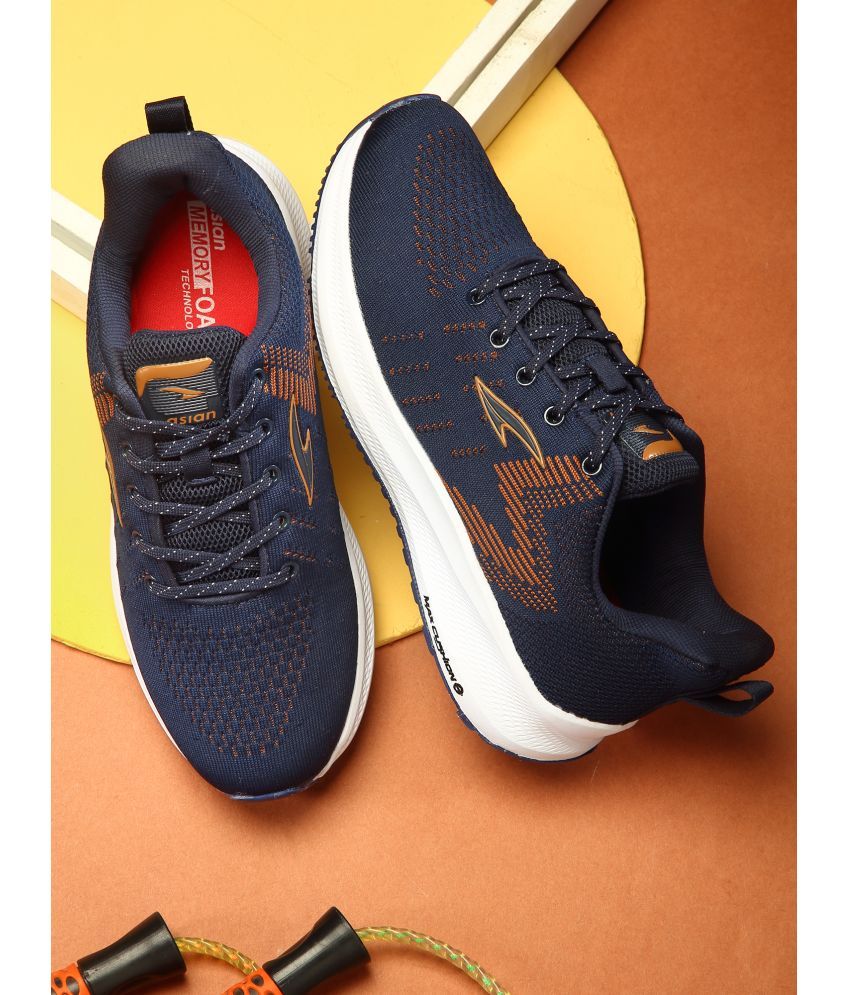     			ASIAN FORTUNER-11 Navy Men's Sports Running Shoes