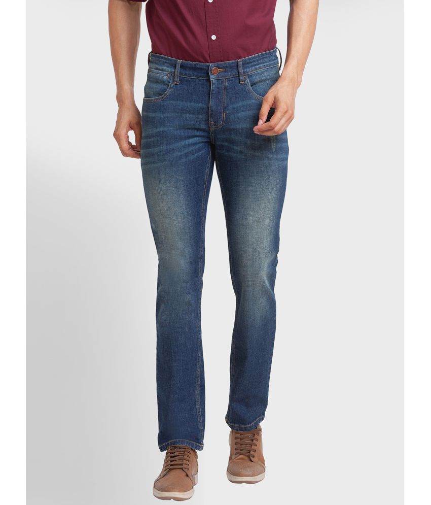     			Colorplus Regular Fit Distressed Men's Jeans - Blue ( Pack of 1 )